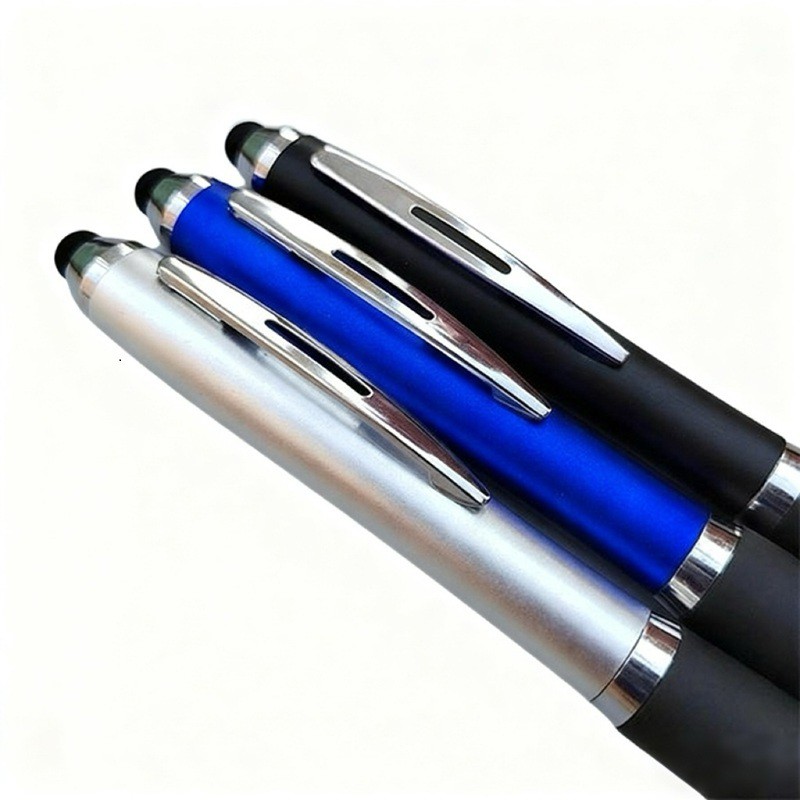 Gourd lliwgar-siâp Touch Screen Twist Ballpoint Pen